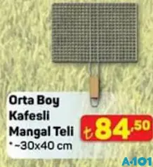 ORTA BOY KAFESLİ MANGAL TELİ 30X40 CM ORTA BOY KAFESLİ MANGAL TELİ 30X40 CM